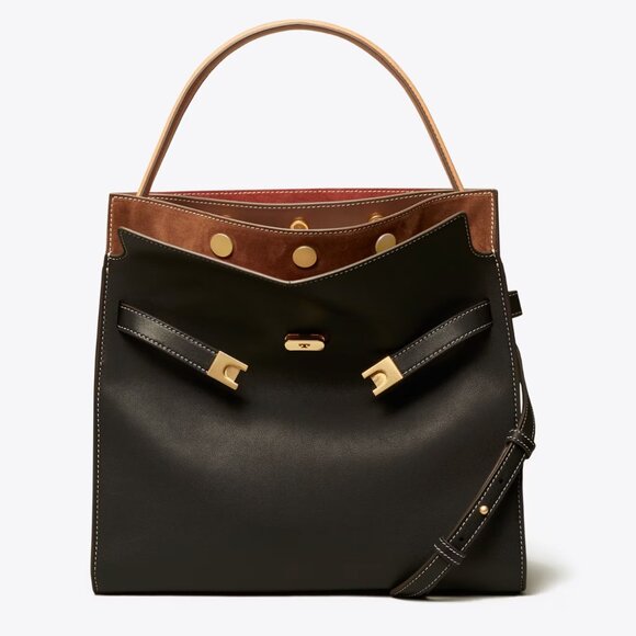 EUC | Tory Burch | Lee Radziwill Double Bag (large size) | Black | $700 - Picture 2 of 16